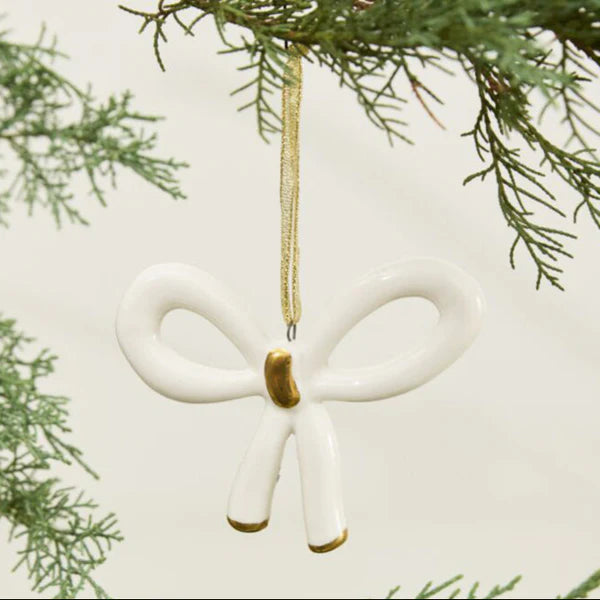 Ceramic Bow Ornament