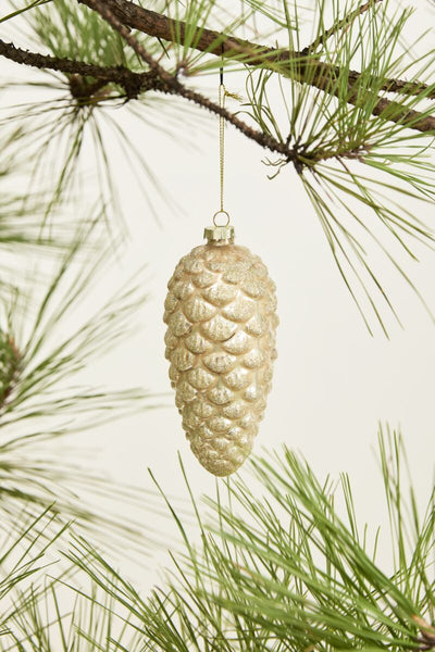 Frosted Pinecone Ornament