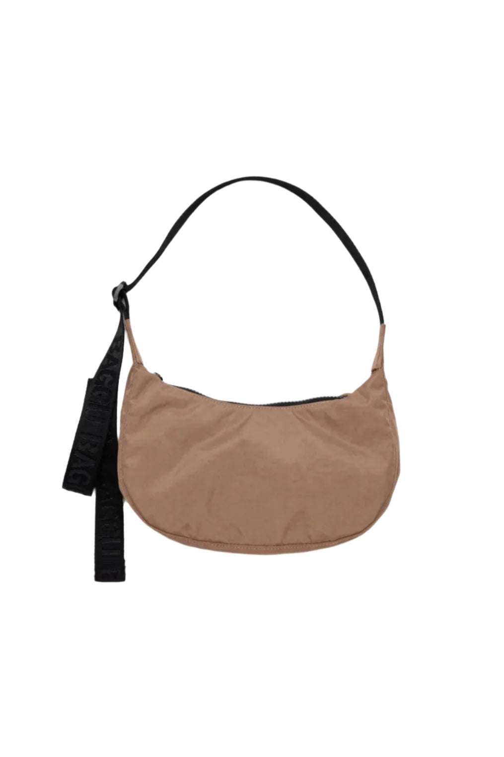 Small Nylon Crescent Bag // Cocoa
