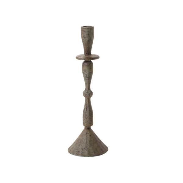Hammered Green Candlestick // BIG
