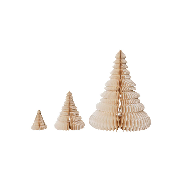Paper Folding Honeycomb Trees // Cream + Gold