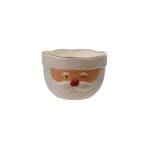 Stoneware Santa Bowl