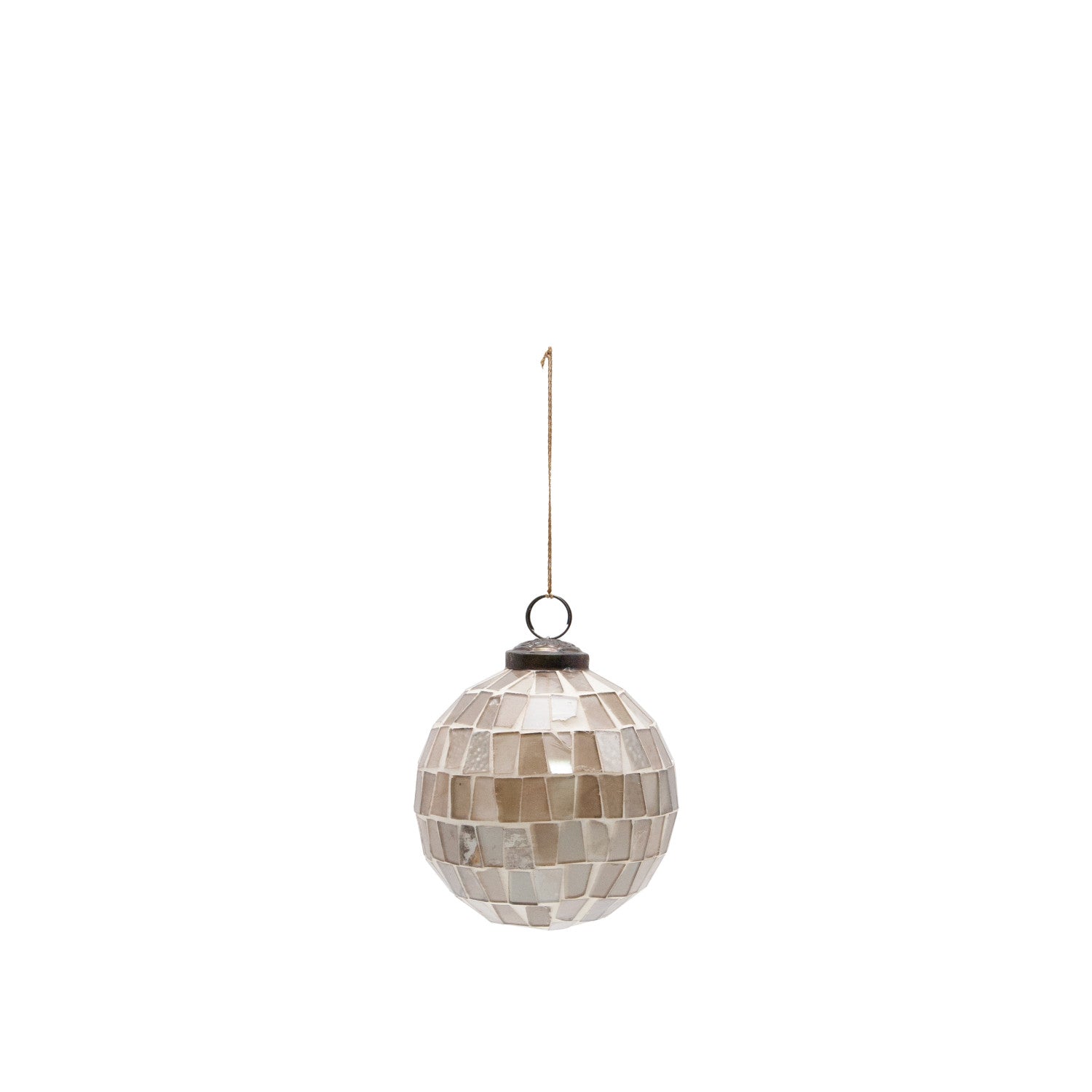 Mosaic Glass Ball Ornament