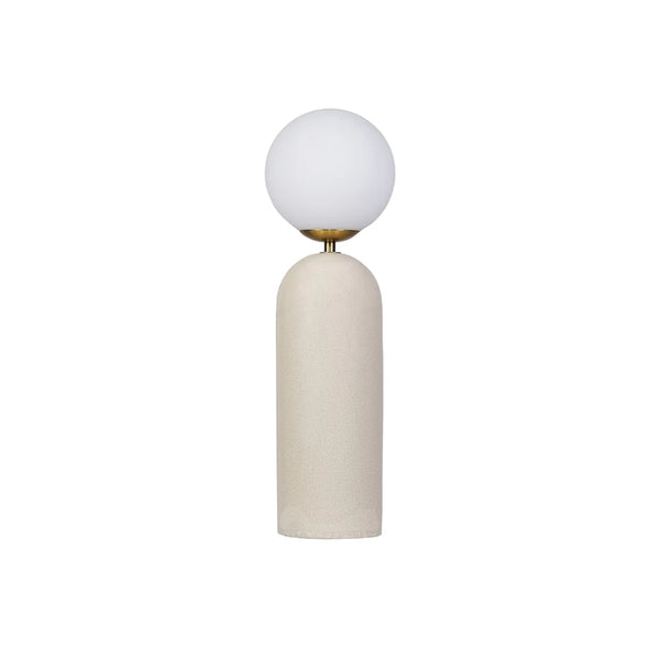 Stoneware Globe Lamp