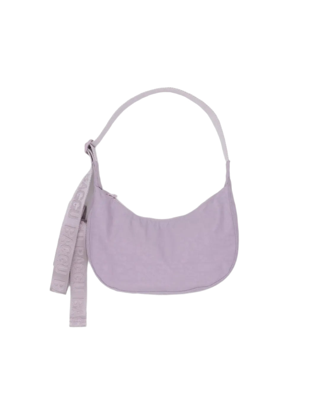 Small Nylon Crescent Bag // Dusty Pink
