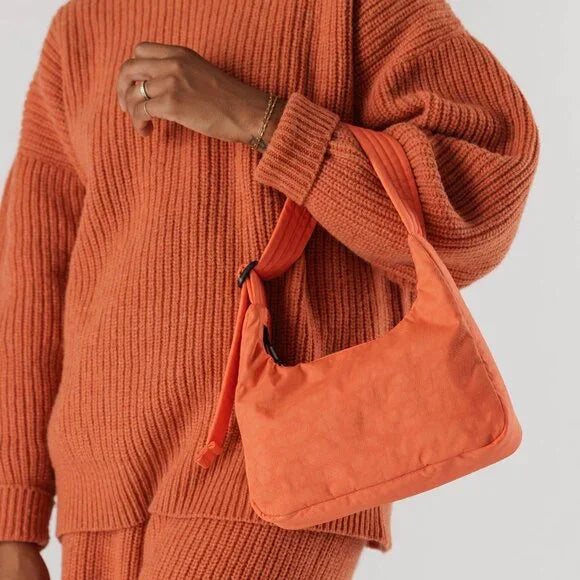 Mini Nylon Shoulder Bag // Nasturtium