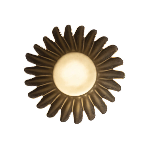 Fluted Metal Planter