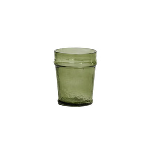 Artisan Hammered Double Old Fashioned Glass // GREEN
